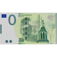 0 Euro biljet Hermannsdenkmal Detmold